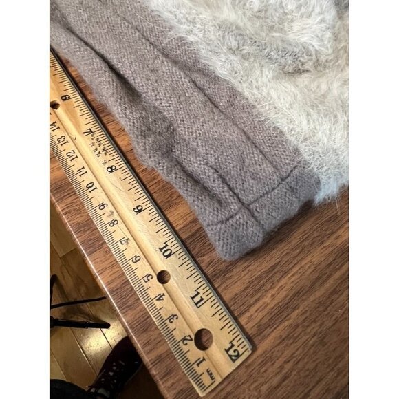 Angora Hat Women Gray Fur Neutral Retro 70s Costume Winter Wool Classic Capsule - Picture 8 of 12